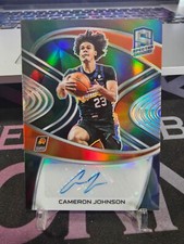2020-21 Panini Spectra Cameron Johnson SIgnatures SIG-CJO Silver 58/75