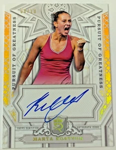 2024 Topps Royalty Tennis Marta Kostyuk Pursuit Greatness Auto Gold /10 08/10 - Picture 1 of 3