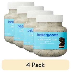 (4 pack) bettergoods Cookies and Cream Spread, 13 oz Crafted artisinally - Picture 1 of 8