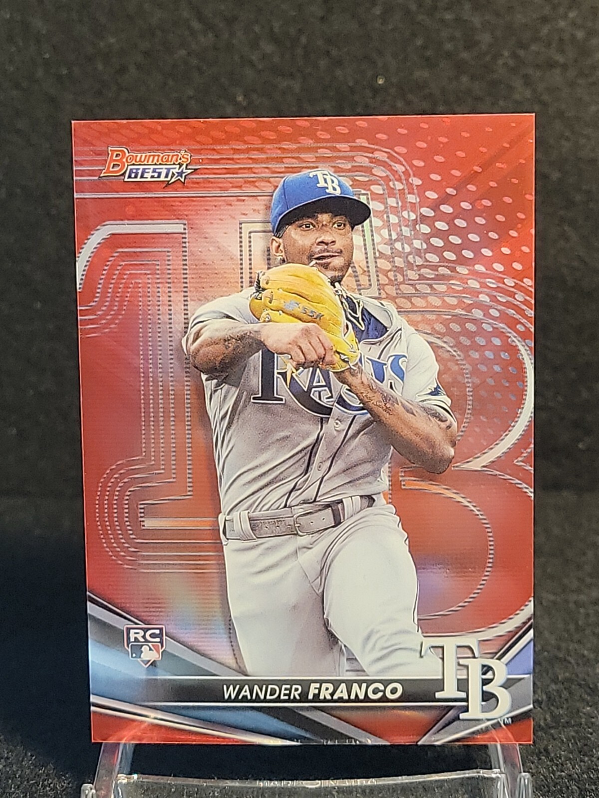 2022 Bowman’s Best Wander Franco RC Red Refractor 9/10! Tampa Bay Rays #39