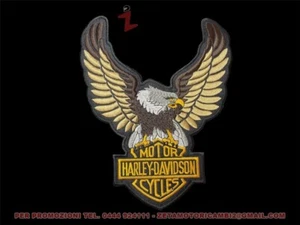 toppa patch giubbetto giacca gilet aquila eagle stile Harley Davidson - Picture 1 of 2