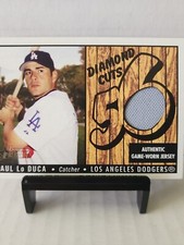 2003 Bowman Heritage Paul Lo Duca Diamond Cuts Jersey Relic DC-PL Player Worn