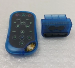Reproductor de DVD Mad Catz remoto y receptor Sony PlayStation2 PS2 azul retro vintage - Imagen 1 de 2