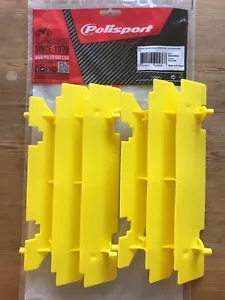 SUZUKI DRZ 400 2000-2017 RADIADOR POLISPORT LAMAS PROTECTORES DE RUEDA AMARILLO - Imagen 1 de 1