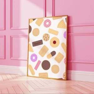 Biscuit Variety Print Kitchen Wall Art Home Decor Retro Art Dining 2228 - Picture 1 of 3