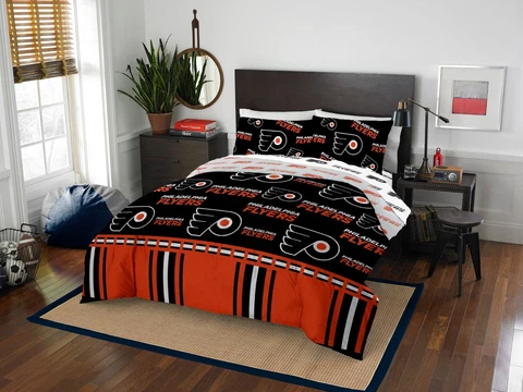 Philadelphia Flyers Queen Bed in a Bag (Rotary) OFFICIAL NHL Cover