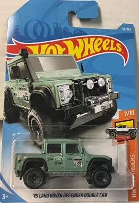 New 2018 Hot Wheels HW HOT TRUCKS '15 LAND ROVER DEFENDER DOUBLE CAB - Image 1 of 3
