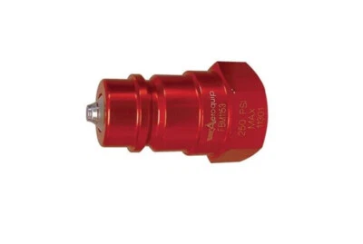 Acoplamiento recto de desconexión rápida de aluminio Aeroquip FBM1153 1/2 pulgada NPT Foto 1 de 3