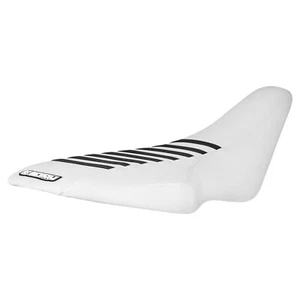 2006-2012 Suzuki LTR 450/ LTR450 seat cover all WHITE w/ BLACK ribs #194 - Picture 1 of 5