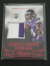 2015 Panini Prestige Rookie Jumbo Jersey RJJ-SD Stefon Diggs RC