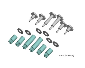PIKO 36093 G Scale Crankpins - 36.5mm Starter Set Wheels - Picture 1 of 1