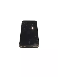 Apple iPhone 4 - 32GB - Black/Silver (O2) cracked screen but works - Picture 1 of 4