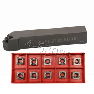 SSSCR1616H09 16mm Rechtshand Drehwerkzeughalter + SCMT09T308 Hartmetalleinsätze - Bild 1 von 5