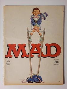MAD Magazine #103 (June 1966) Stilts Cover + Junior High School - Picture 1 of 6