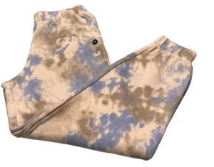 Hollister Tie DYE-High Rise JOGGER Pants Blue Beige Brown Size Medium NWT - Picture 1 of 9