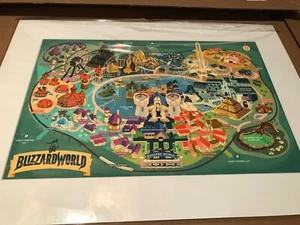 Blizzard World Overwatch Video Game Print Poster Mondo Glen Brogan Dev  - Picture 1 of 2