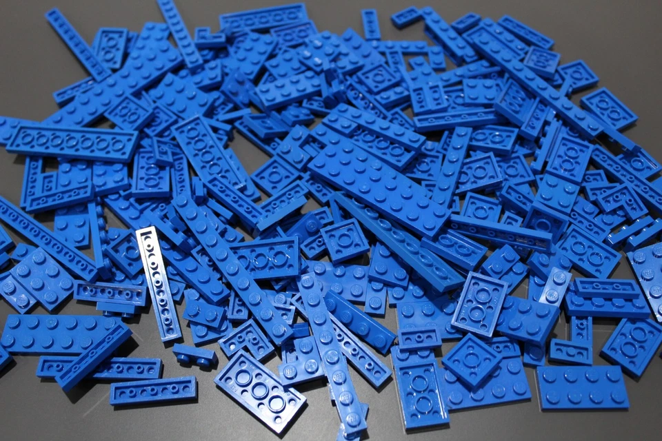 LEGO 200 Platten Plates einreihig zweireihig blau blue #3948 - Bild 1 von 1
