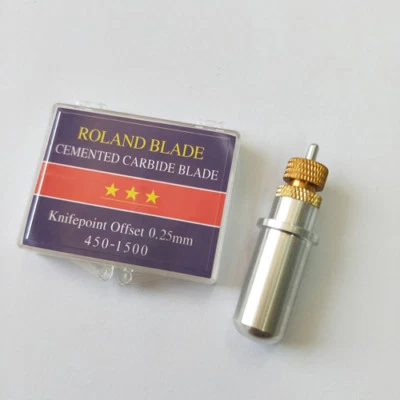 1Roland Blade Holder #5 and 3 Pcs Roland Cutting Blade 30°/45°/60° for Plotters - Image 1 of 4