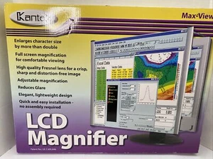 Kantek LCD Monitor Magnifier Filter Fits 19"-20" Widescreen LCD 16:10 Aspect - Picture 1 of 3