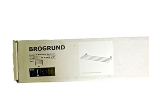 Ikea Brogrund Wall Shelf 67 cm x 27 cm Stainless Steel NEW - Picture 1 of 8