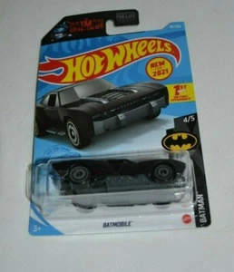 HOT WHEELS 2021 BATMAN 4/5 -  BATMOBILE SATIN BLACK - Picture 1 of 4