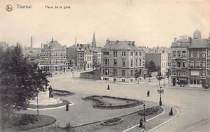 Belgique - TOURNAI (Hainaut) Place de la Gare - Picture 1 of 2