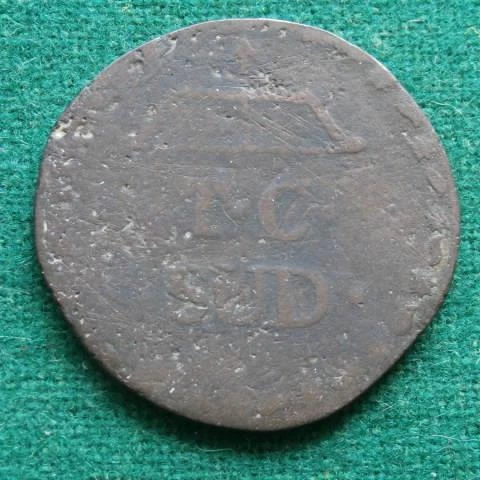1813 MEXICO COPPER 8 Reales SUD Mexican Tierra Caliente Scarce Cover