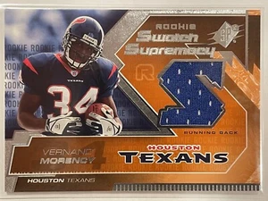 2005 SPx Vernand Morency Rookie Swatch Supremacy Jersey RC #RS-VM Football - Picture 1 of 2