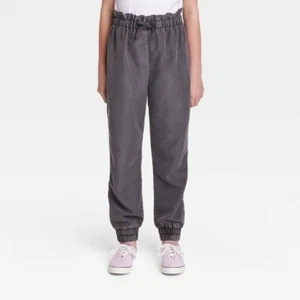 RK) Girls' Smock Waist Utility Pants - art class Charcoal Gray XL 14/16 - Picture 1 of 1
