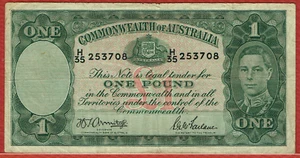 COMMONWEALTH OF AUSTRALIA ND (1942) 1 LIBRA P-26b en muy buen estado - Imagen 1 de 2