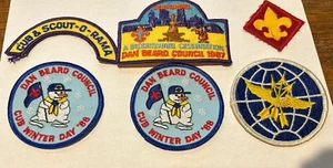 VTG BOY SCOUT PATCH LOT OF 6 DAN BEARD RAMA - Picture 1 of 4