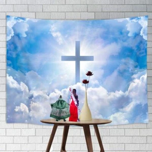 Jesus Christ Tapestry For Action Figure Background Backdrop Diorama Doll House - Picture 1 of 7