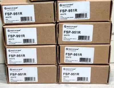 NOTIFIER FSP-951R REMOTE TEST CAPABLE PHOTOELECTRIC SMOKE DETECTOR NEW "WHITE"