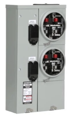 Siemens 2-Gang 200A 125 Amp RINGLESS BYPASS UNI-PAK WP2211RJB Meter Socket New - Image 1 of 3