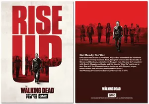 THE WALKING DEAD Season 7 - MID-SEASON Promo Card - RISE UP - Rick - Picture 1 of 1