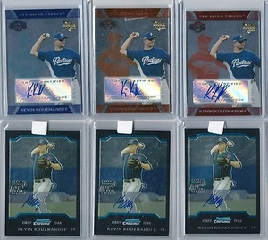 2004 2007 Topps Finest Upper Deck Sp Kevin Kouzmanoff Rc Auto Lot 12 Ct - Bild 1 von 2