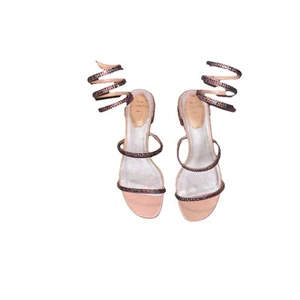 Rene Caovilla Crystal Embellished Venezia Ankle Wrap Sandals Size 36EU| 6US - Picture 1 of 5