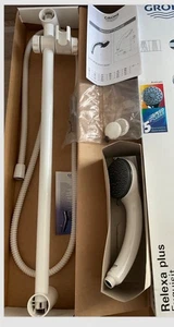 Grohe Relexa plus Exquisit Brausestange + Handbrause in weiß , Rarität - Bild 1 von 14