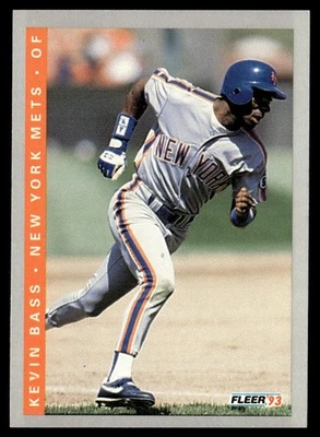 1993 Fleer Kevin Bass New York Mets #466 - Image 1 of 2