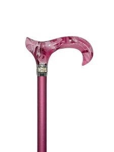 Classy Walking Canes Adjustable Fashionable Pink Rhinestone and Pearls - Picture 1 of 5