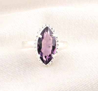 Iolith Quarz Edelstein 925 Sterling Silber Handarbeit Schmuck Ring alle Größen - Bild 1 von 4