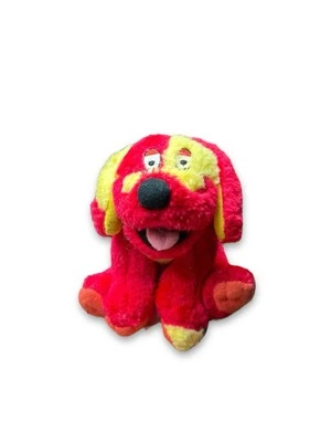 Vintage 1998 BBC Tweenies Doodles Small Plush Dog Toy 4" Red - Image 1 of 4