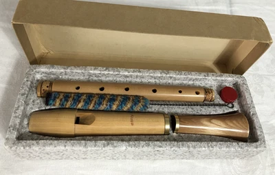 Grabadora Alta Moeck Modelo Vintage TUJU 230 Arce Alemán Estuche Original Cepillo Foto 1 de 4