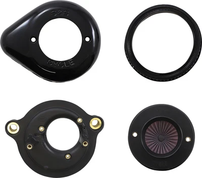 S&S Air Stinger Stealth Air Cleaner Kit Black Harley Touring Softail 2017-2022 - Image 1 of 2