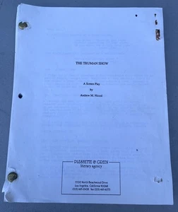 The Truman Show Original Script Screenplay Early Draft Jim Carrey - Picture 1 of 10