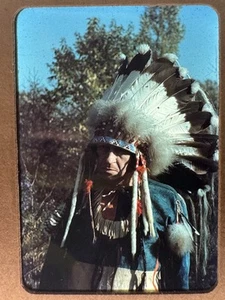 ORIGINAL 1940’s 35mm Kodachrome Candid Photo Slide Native American Indian Chief - Bild 1 von 5