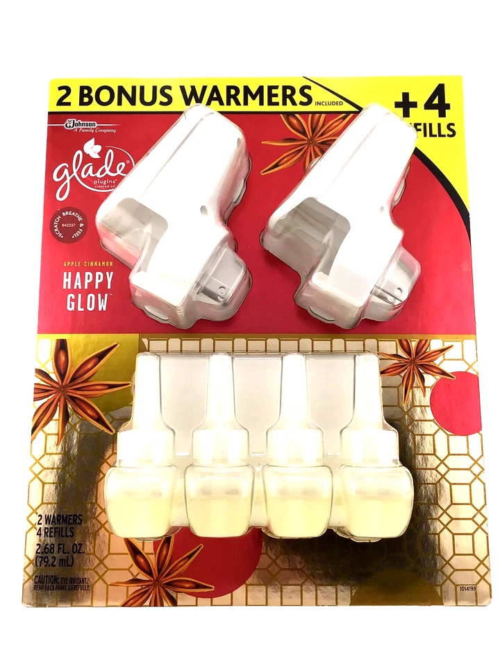 *🍎GLADE🍏*PLUGINS "APPLE~CINNAMON"{2}*BONUS*🍏🍎WARMERS+{4}SCENTED REFILLS🍎🍏 - Image 1 of 4
