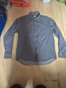 Camisa Hartford Para Hombres Mangas Largas Abotonada Gris Algodón Talla XXL (T8) - Imagen 1 de 11