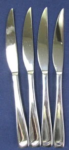 SET 4 SOLID STEAK KNIVES! Vintage ONEIDA stainless: MODA pattern: LOVELY - Picture 1 of 6