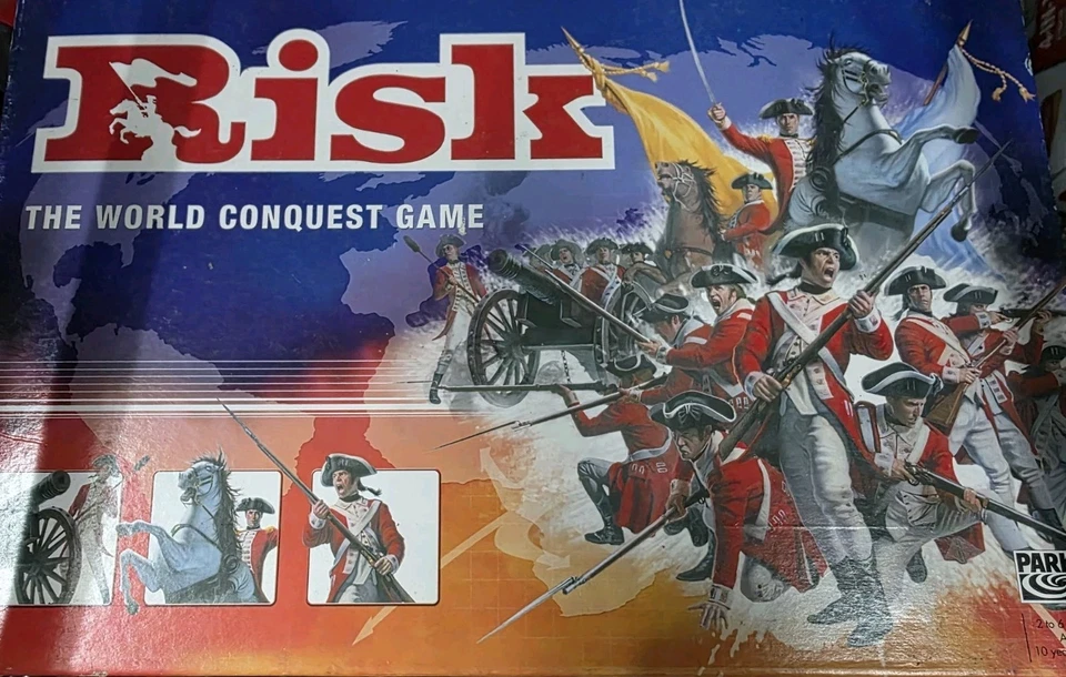 Risk Board Game Parker Bros 1996 The World Conquest Game Strategy 2-6 Players - Image 1 of 1